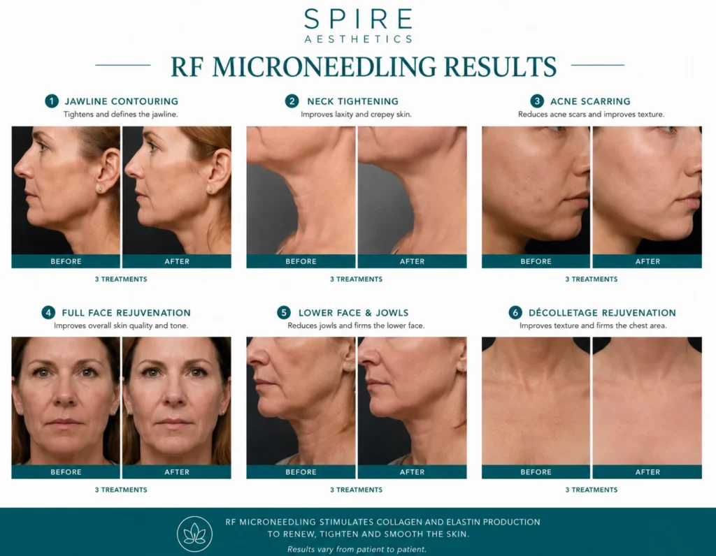 RF Microneedling Skin tightening East Retford results