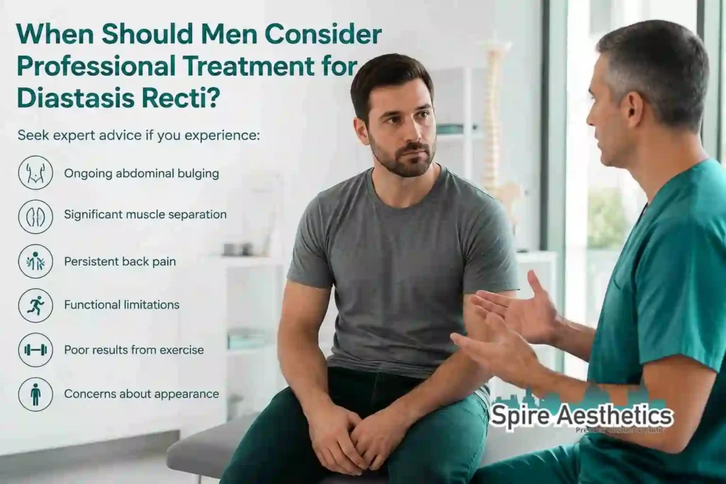 When Should Men Consider Professional Treatment for Diastasis Recti East Retford?