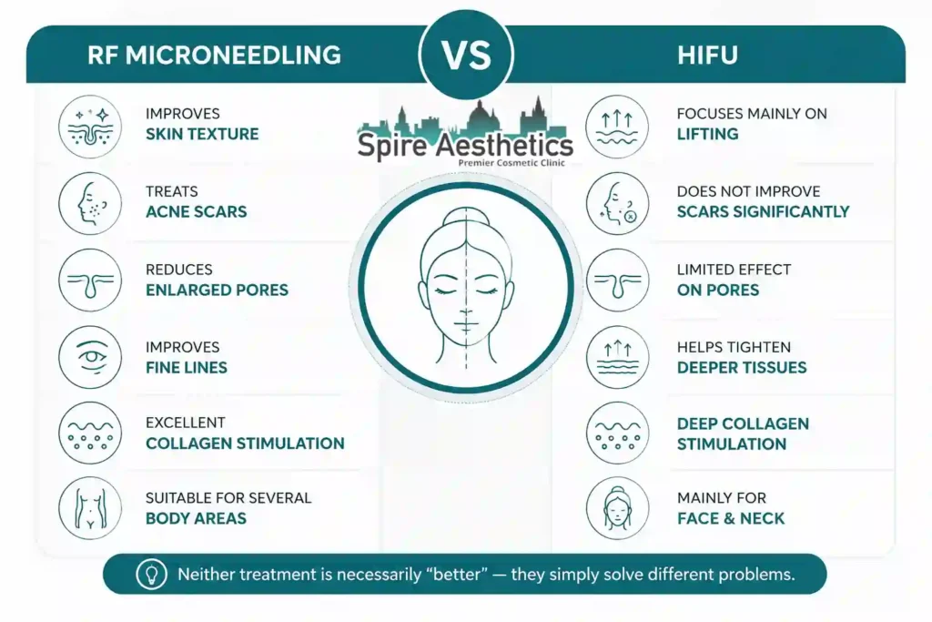 RF Microneedling vs HIFU: Which Treatment Gives Better Results East Retford?